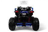 Детский электроквадроцикл RiverToys Z999VO (синий Spider) Двухместный Полноприводный, фото 6