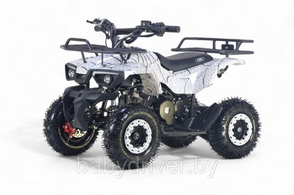 Детский квадроцикл RiverToys TIGER (белый спайдер) Бензиновый