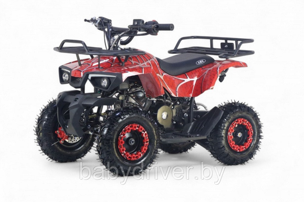 Детский квадроцикл RiverToys TIGER (красный spider) Бензиновый
