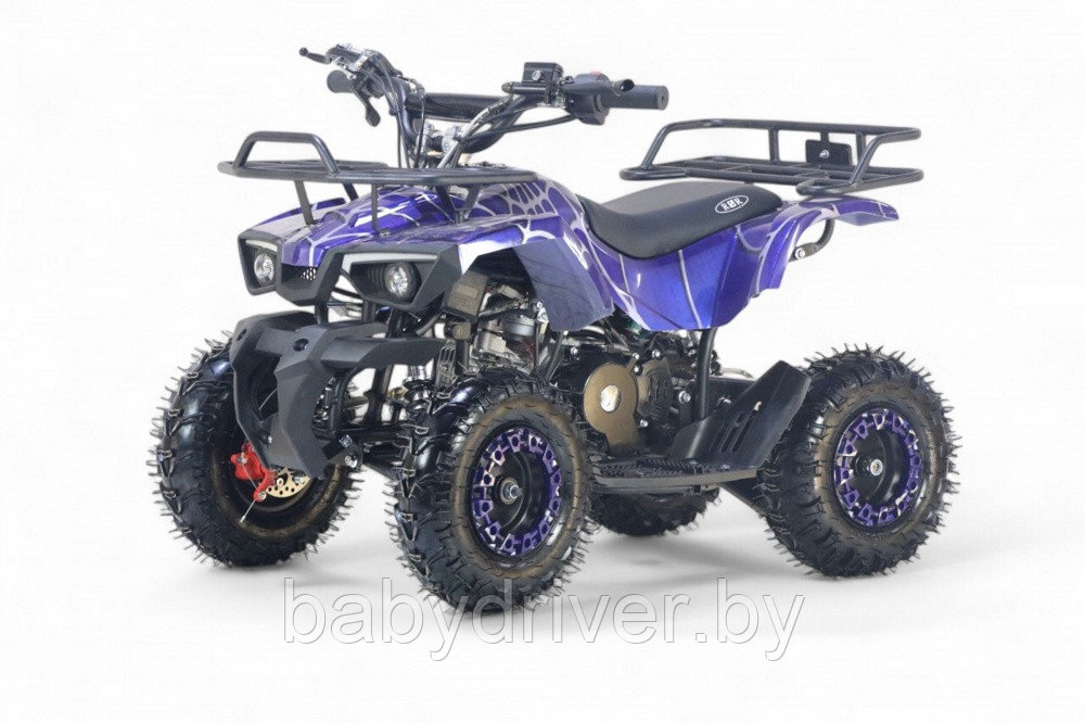 Детский квадроцикл RiverToys TIGER (синий spider) Бензиновый