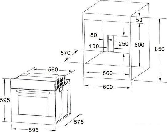 Духовой шкаф Akpo PEA 7009 SED05 BL CRT, фото 2