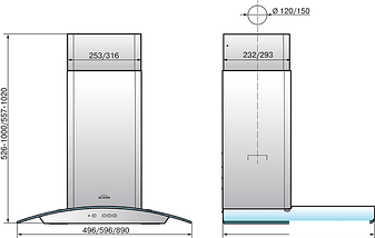 Кухонная вытяжка Elikor Аметист 50Н-430-К3Д (нержавеющая сталь), фото 3