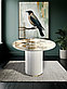 Стол Kenner LD1000 белый/керамика гранит золотой глянец, фото 2