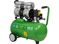 Компрессор ECO AE-25-OF1 безмасляный (140 л/мин, 8 атм, коаксиальный, безмасляный, ресив. 24 л, 220 В, 0,8