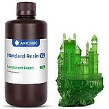 Фотополимерная смола Anycubic Standard V2, полупрозрачная зеленая (1 кг), фото 2