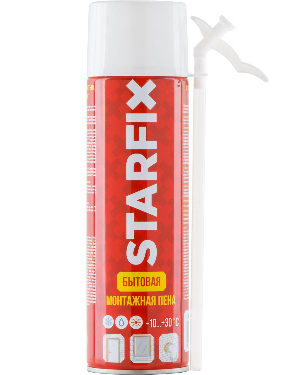 Пена монтажная бытовая всесезонная STARFIX Straw Foam (500мл) (цена с НДС)