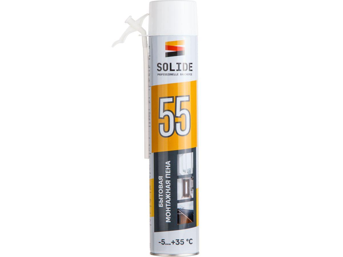 Пена монтажная бытовая всесезонная SOLIDE Foam 55 (750мл) (цена с НДС)