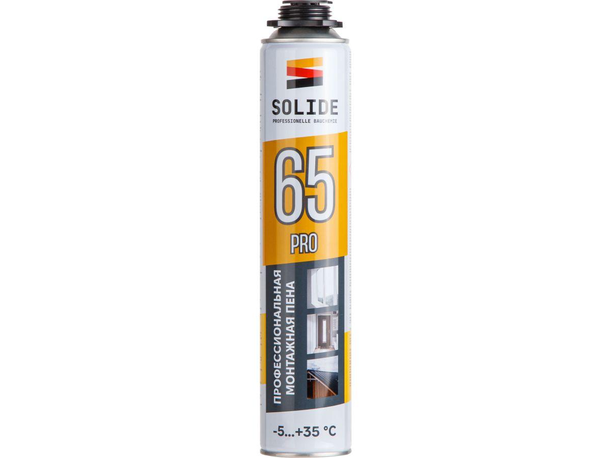Пена монтажная профессиональная всесезонная SOLIDE Foam Pro 65 (750мл) (цена с НДС)