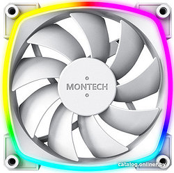 Вентилятор 120mm Montech AX120 PWM ARGB (MNT-AX120-W) / 4pin PWM + 5V ARGB / 120x120x25mm HDB / 800-1600rpm /