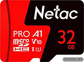 Netac NT02P500PRO-032G-S microSDHC Memory Card 32Gb UHS-I U1 V10