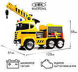 Детский электромобиль RiverToys G002GG (желтый) Кран, фото 2