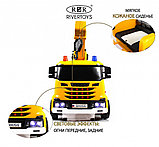 Детский электромобиль RiverToys G002GG (желтый) Кран, фото 4