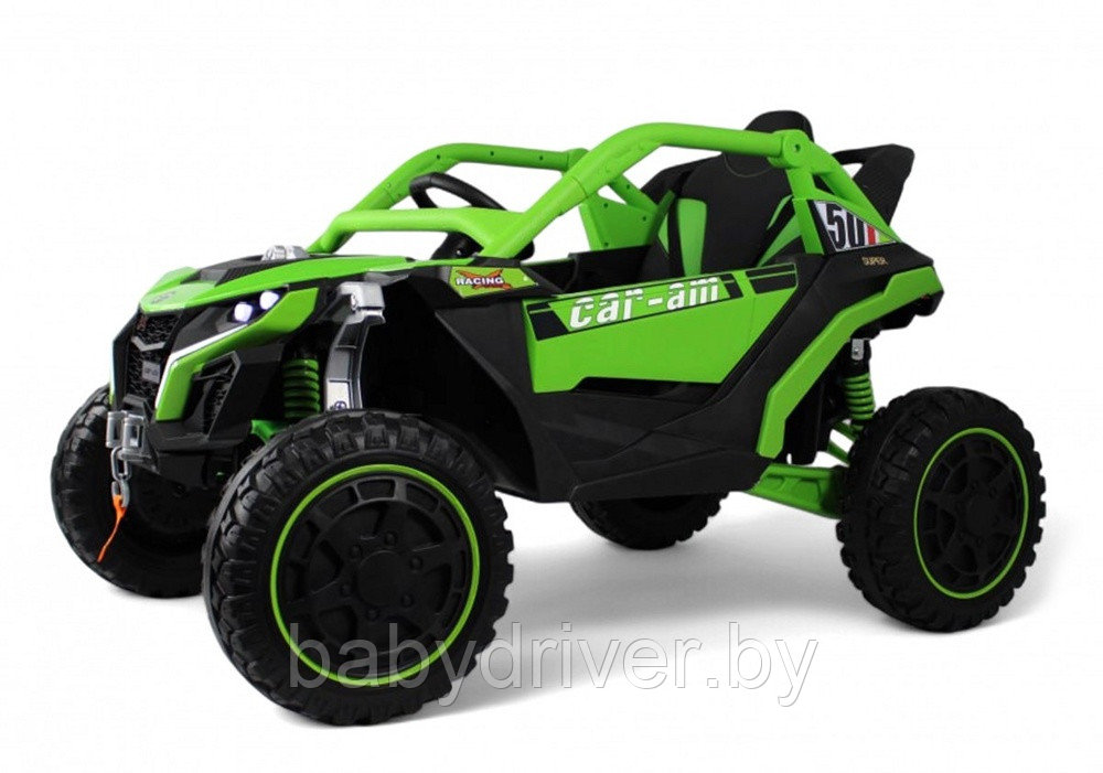 Детский электромобиль RiverToys Z707ZZ (зеленый)