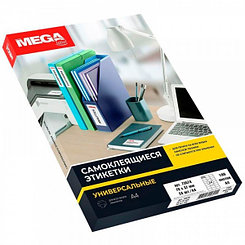 Этикетки самоклеящиеся ProMEGA label, 100л, 24шт, 70*37мм, белые