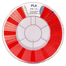 Катушка пластика REC PLA 1.75мм 0,75 кг, красная
