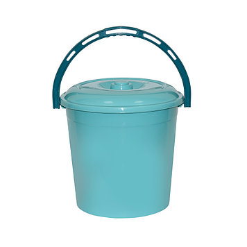 Ведро 10л с крышкой, цвет мята