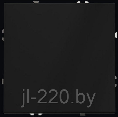 Выключатель встраиваемый VOLTUM S70, одноклавишный, 10А, черный, матовый