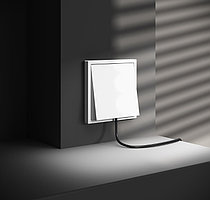 Вывод кабеля VOLTUM S70, белый, глянцевый