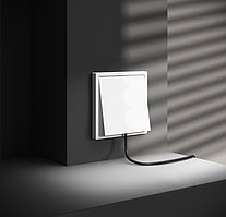 Вывод кабеля VOLTUM S70, белый, матовый