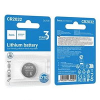 Литиевой элемент питания Lithium battery CR2032 Hoco ( 210 mah) 3V