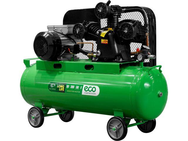 Компрессор ECO (ЭКО) AE-1003-B70 ременной (580 л/мин, 8 атм, ременной, масляный, ресив. 100 л, 230 В, 3.00