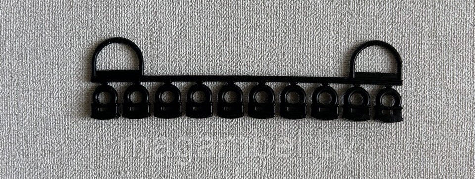 Набор бегунков для черного алюминиевого карниза