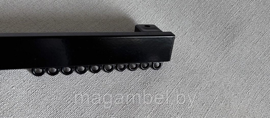 Алюминиевая шина черная однорядная