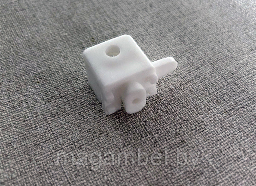 Кронштейн потолочный для белого однорядного алюминиевого карниза