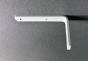 Кронштейн стеновой белый для однорядного алюминиевого карниза с выносом 10 см