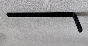 Кронштейн стеновой для черного однорядного алюминиевого карниза с выносом 20 см