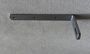 Кронштейн стеновой для серого однорядного алюминиевого карниза с выносом15 см