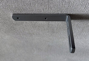 Кронштейн стеновой для серого однорядного алюминиевого карниза с выносом 10 см