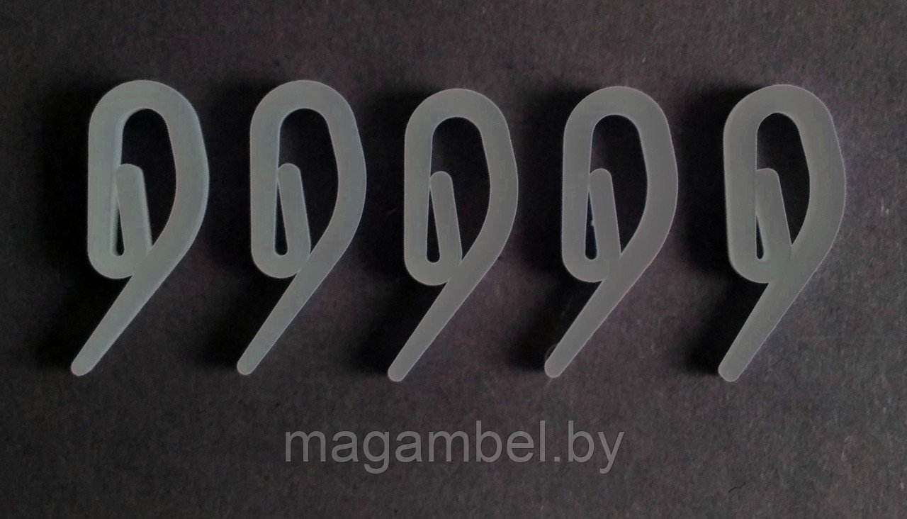 Крючок для алюминиевых потолочных карнизов серый