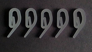 Крючок для алюминиевых потолочных карнизов серый