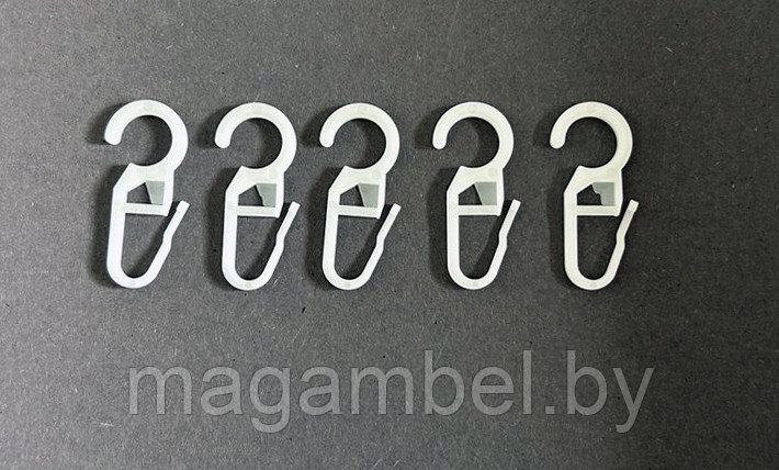 Крючок для толстых колец белый