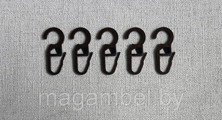 Крючок для толстых колец черный