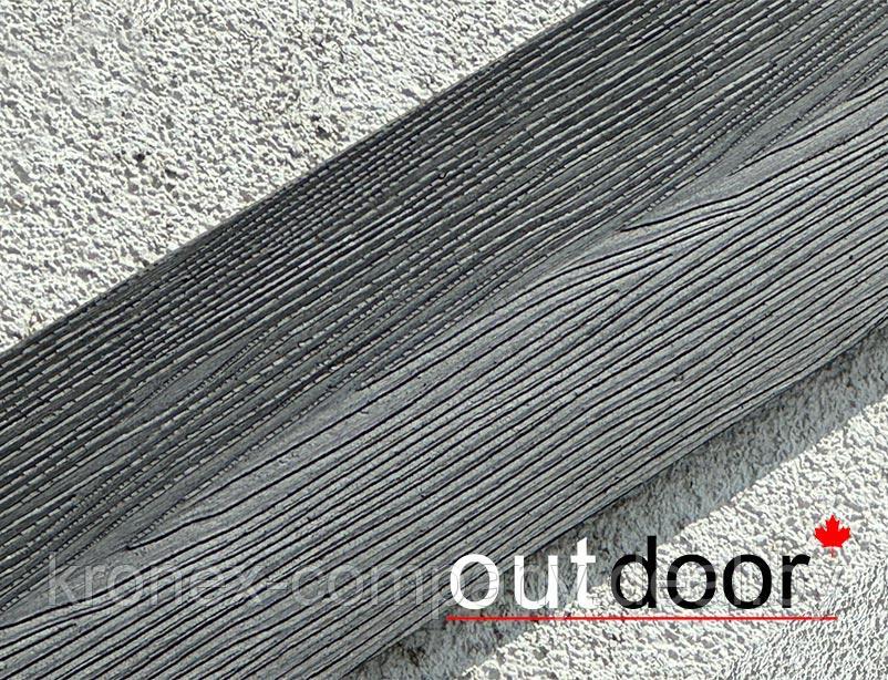 Доска ДПК Outdoor 130*9*3000 мм. полнотелая STORM BLACK черная омбре - фото 2 - id-p229082784