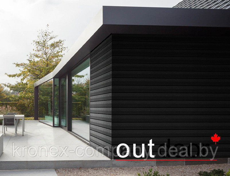Доска ДПК Outdoor 130*9*3000 мм. полнотелая STORM BLACK черная омбре - фото 4 - id-p229082784