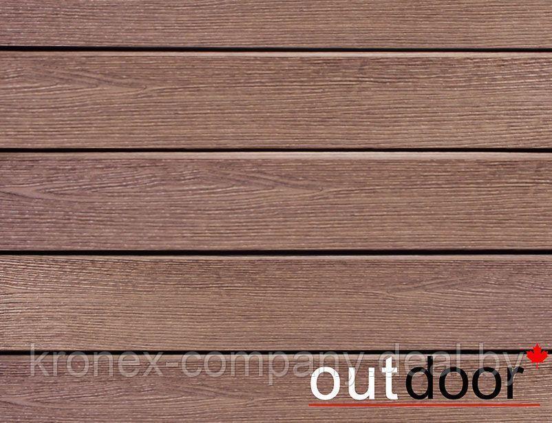 Доска Ромбус ДПК Outdoor 122*22*4000 мм. STORM BROWN коричневая микс - фото 2 - id-p229082599