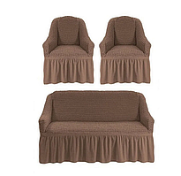 Чехлы на диван и 2 кресла.Разные расцветки.