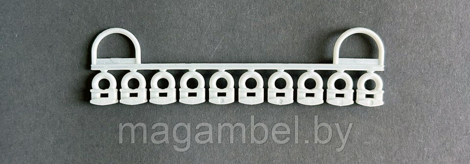 Набор бегунков для белого алюминиевого карниза