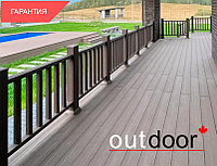 Ограждение из ДПК Outdoor "Классик" 1000*1000 мм. 3D STORM BROWN