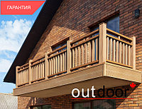 Ограждение из ДПК Outdoor "Классик плюс" 1000*1000 мм. 3D STORM дуб