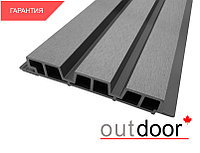 Панель универсальная ДПК Outdoor 3D 233.5*32*4000 мм. шлифованная серая