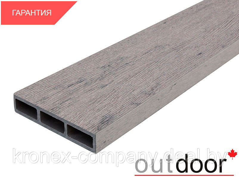Доска заборная ДПК Outdoor 115*22*4000 мм. STORM GREY серая микс - фото 1 - id-p229082481