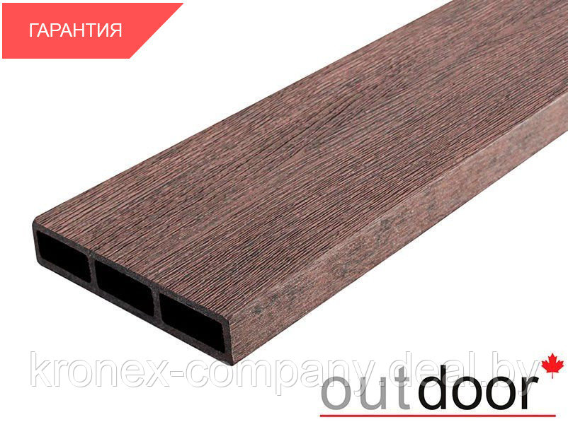 Доска ДПК Outdoor 115*22*4000 мм. STORM BROWN коричневая микс - фото 1 - id-p229082485