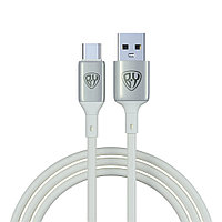 BY Кабель для зарядки Space Cable Pro Type-C, 1м, Быстрая зарядка QC3.0, штекер металл, белый