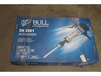 Отбойный молоток BULL SH 3001 в кор. 2200 Вт, 75 Дж, HEX 28.6 мм, 1050 уд/мин, 5 м кабель уцененны (