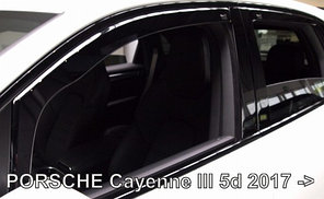 Ветровики вставные для Porsche Cayenne II (17-) 5D / Порше Кайен [26308] (HEKO)