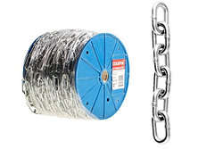 Цепь сварная короткозвенная оцинкованная М8, DIN 766 (бухта 10м) (SMP-63688-10)
